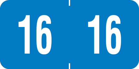 Year Label, Year Tab, Color Coded Year Label, End Tab Year Label